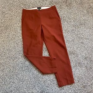 J. Crew Mattie Dress Pants Rust 8